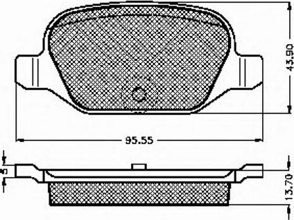 Spidan 32891 - Комплект спирачно феродо, дискови спирачки vvparts.bg