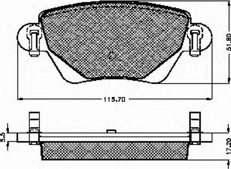 Spidan 32898 - Комплект спирачно феродо, дискови спирачки vvparts.bg