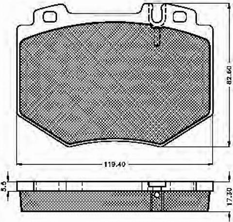 Spidan 32819 - Комплект спирачно феродо, дискови спирачки vvparts.bg