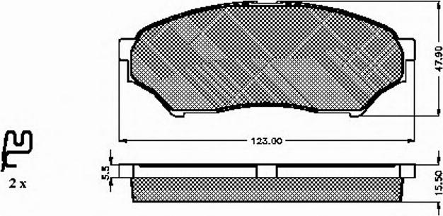 Spidan 32811 - Комплект спирачно феродо, дискови спирачки vvparts.bg