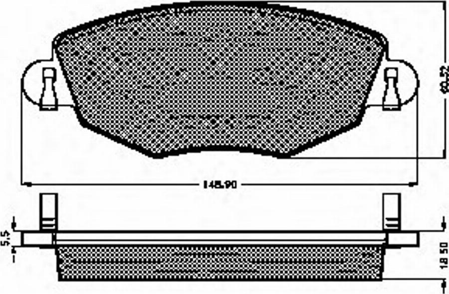 Spidan 32826 - Комплект спирачно феродо, дискови спирачки vvparts.bg