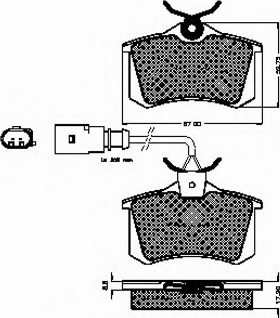 Spidan 32871 - Комплект спирачно феродо, дискови спирачки vvparts.bg