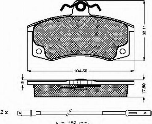 Spidan 32308 - Комплект спирачно феродо, дискови спирачки vvparts.bg