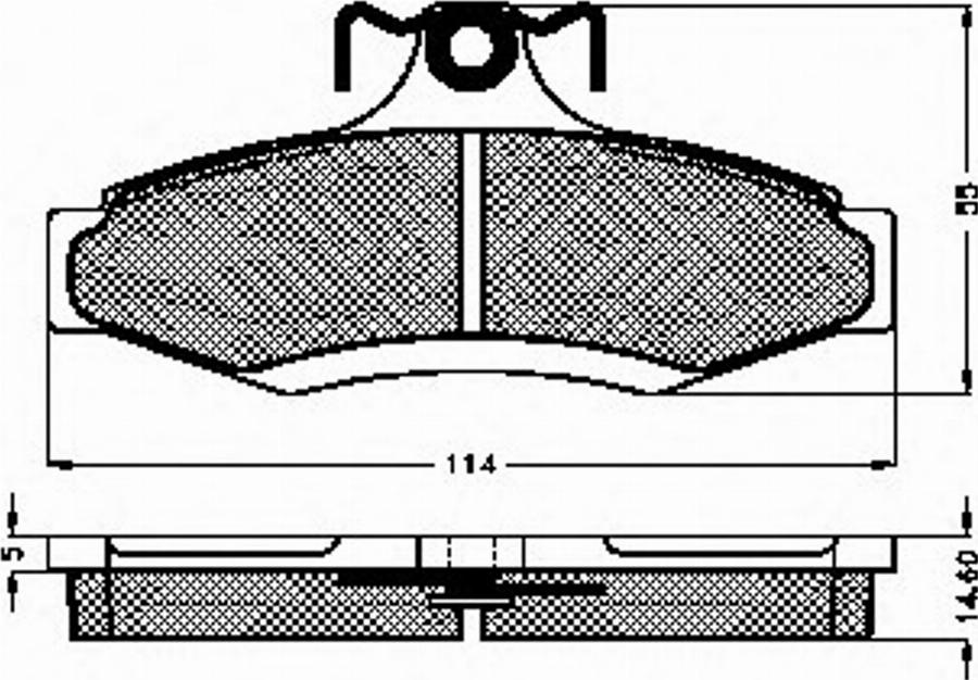 Spidan 32322 - Комплект спирачно феродо, дискови спирачки vvparts.bg