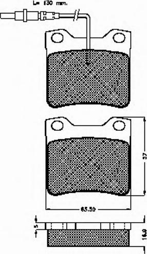 Spidan 32251 - Комплект спирачно феродо, дискови спирачки vvparts.bg