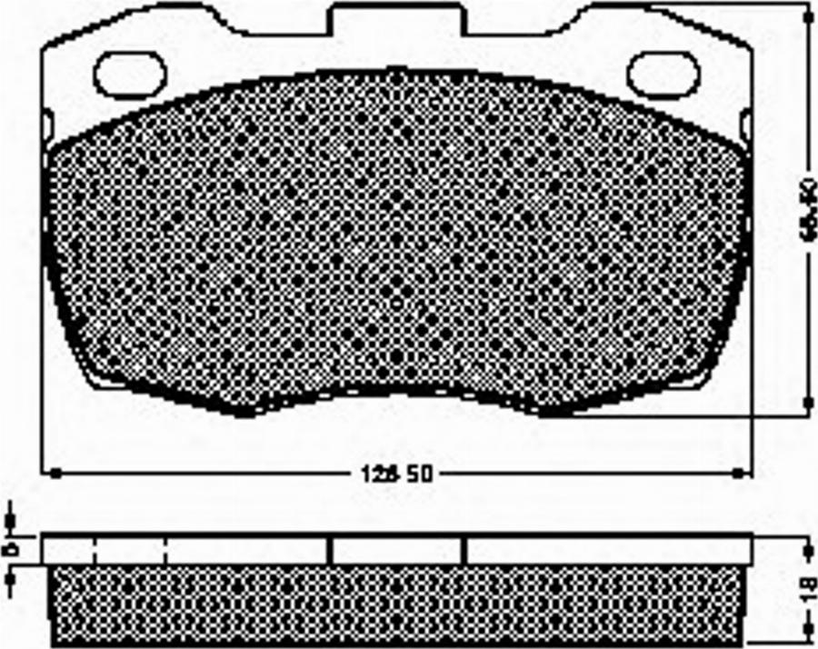 Spidan 32261 - Комплект спирачно феродо, дискови спирачки vvparts.bg