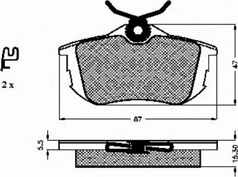 Spidan 32219 - Комплект спирачно феродо, дискови спирачки vvparts.bg