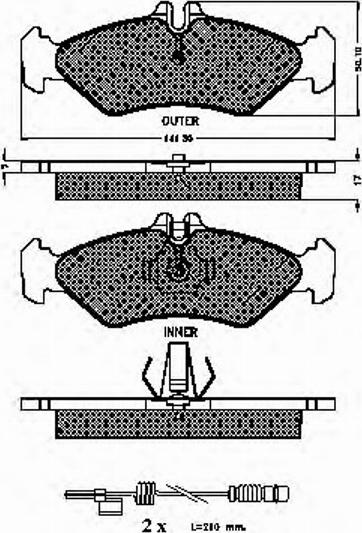 Spidan 32211 - Комплект спирачно феродо, дискови спирачки vvparts.bg