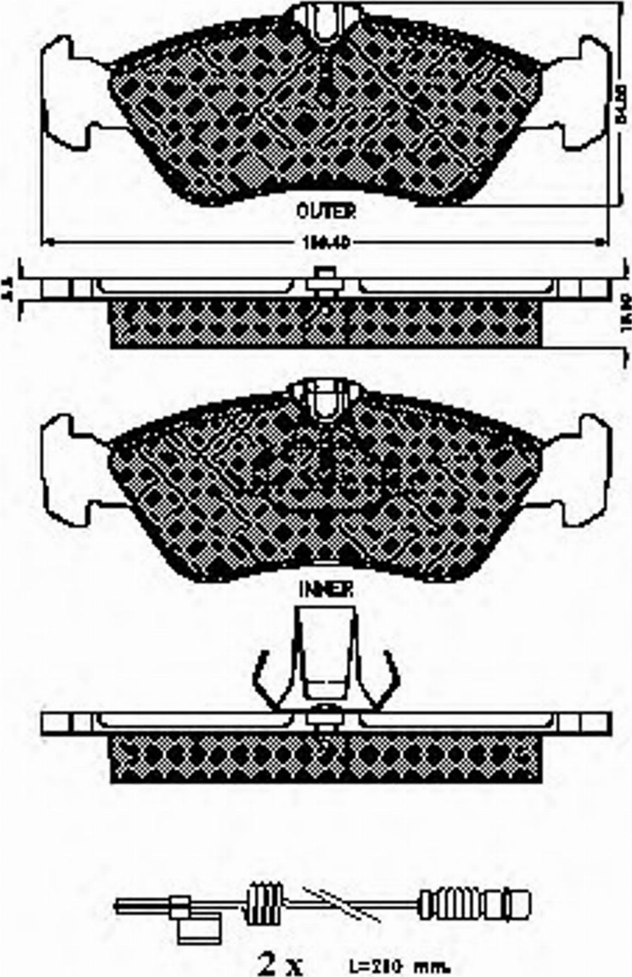 Spidan 32212 - Комплект спирачно феродо, дискови спирачки vvparts.bg