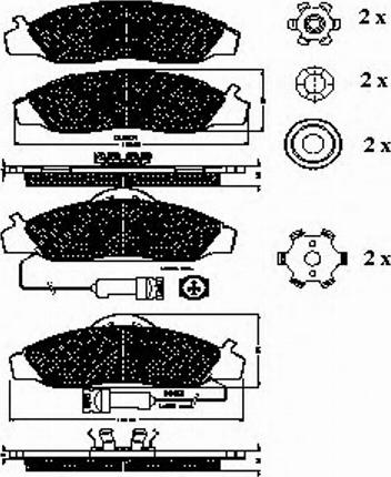 Spidan 32277 - Комплект спирачно феродо, дискови спирачки vvparts.bg