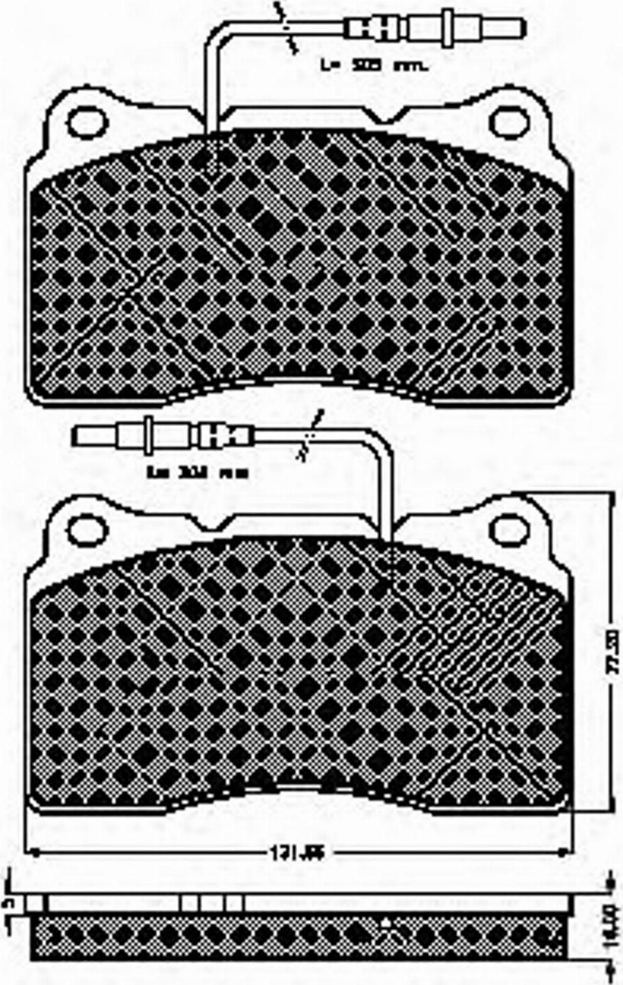 Spidan 32796 - Комплект спирачно феродо, дискови спирачки vvparts.bg