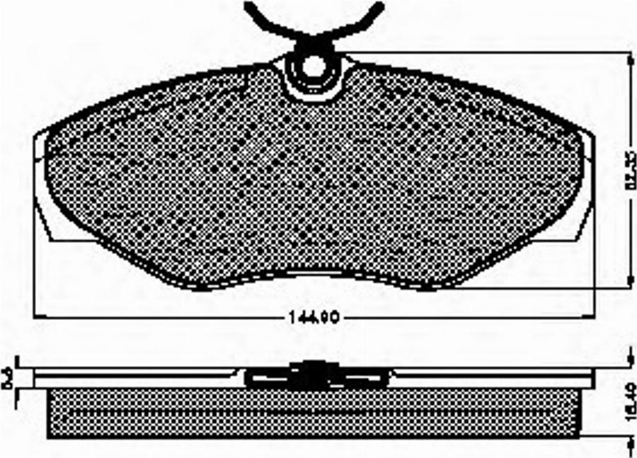 Spidan 32744 - Комплект спирачно феродо, дискови спирачки vvparts.bg