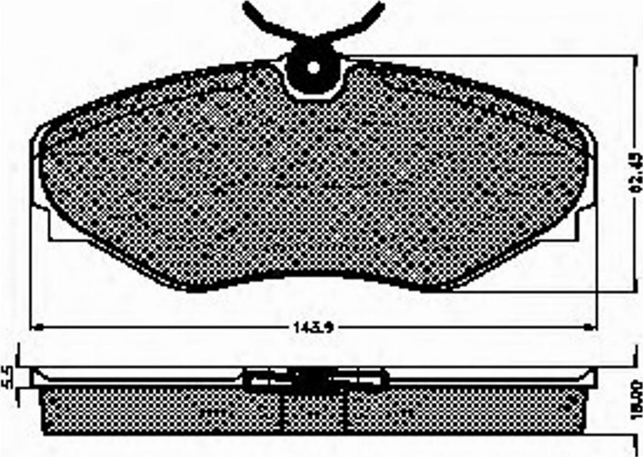 Spidan 32745 - Комплект спирачно феродо, дискови спирачки vvparts.bg