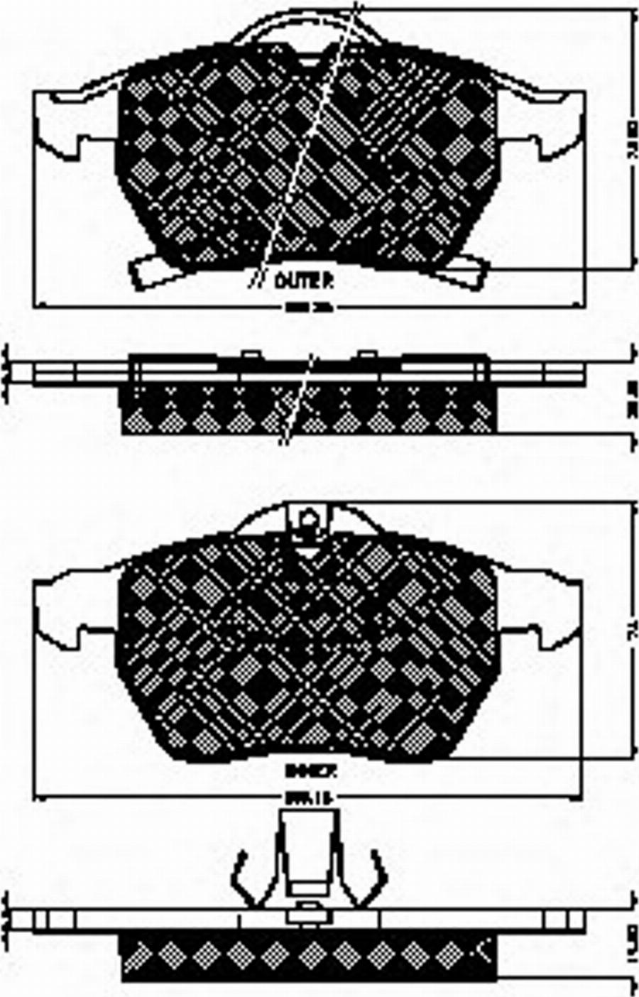 Spidan 32756 - Комплект спирачно феродо, дискови спирачки vvparts.bg