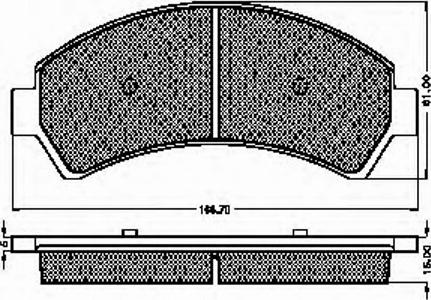 Spidan 32752 - Комплект спирачно феродо, дискови спирачки vvparts.bg