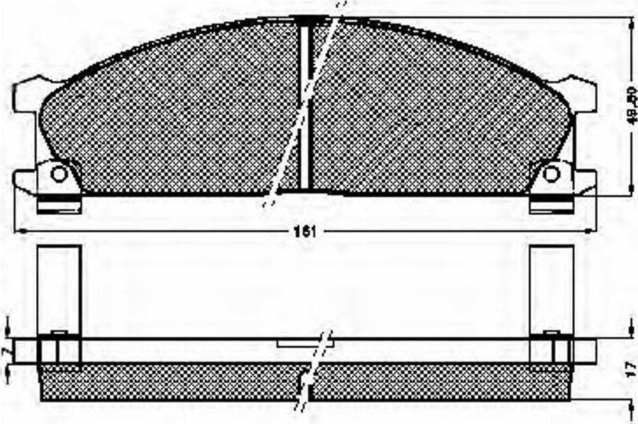 Spidan 32700 - Комплект спирачно феродо, дискови спирачки vvparts.bg