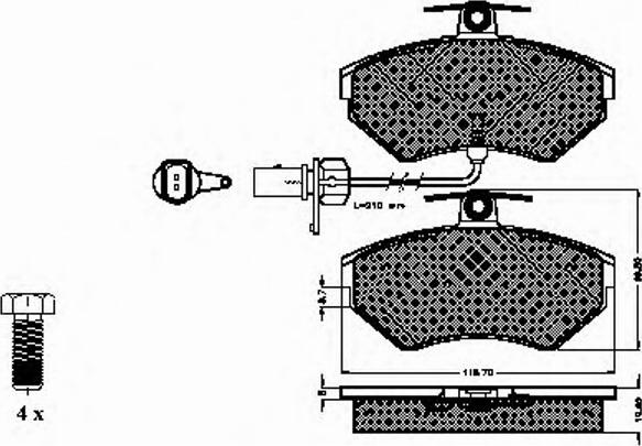 Spidan 32712 - Комплект спирачно феродо, дискови спирачки vvparts.bg