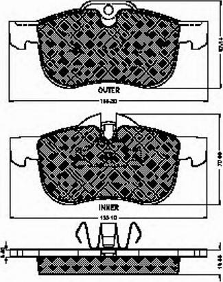 Spidan 32781 - Комплект спирачно феродо, дискови спирачки vvparts.bg