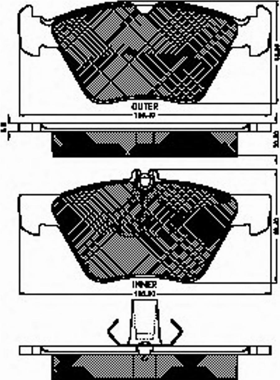 Spidan 32731 - Комплект спирачно феродо, дискови спирачки vvparts.bg