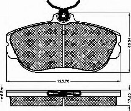 Spidan 32724 - Комплект спирачно феродо, дискови спирачки vvparts.bg