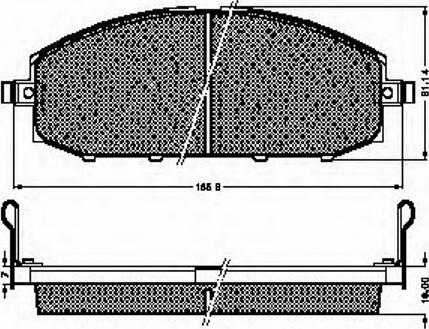 Spidan 32776 - Комплект спирачно феродо, дискови спирачки vvparts.bg