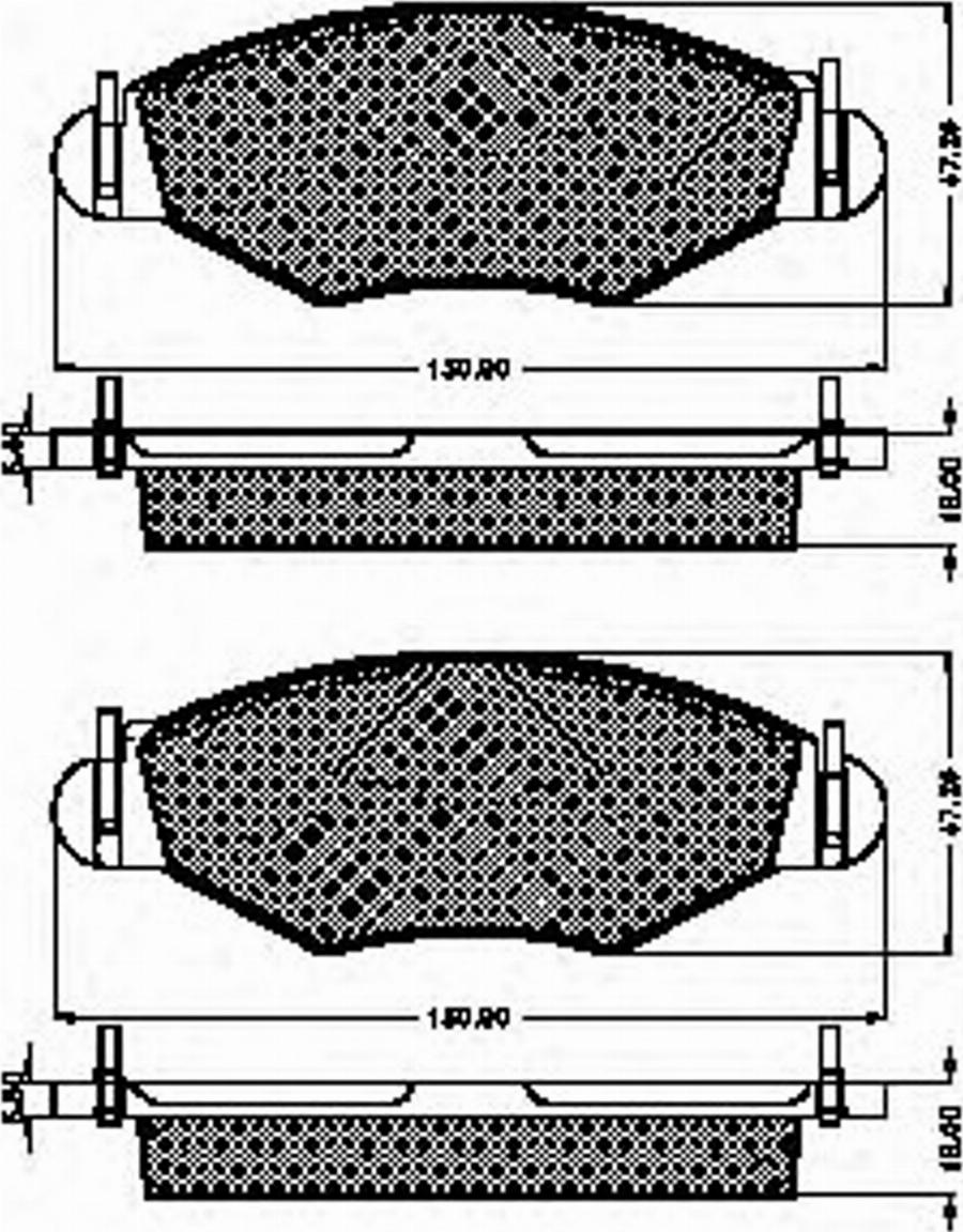 Spidan 32771 - Комплект спирачно феродо, дискови спирачки vvparts.bg