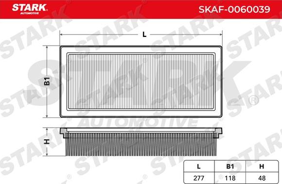 Stark SKAF-0060039 - Въздушен филтър vvparts.bg