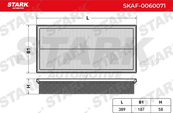 Stark SKAF-0060071 - Въздушен филтър vvparts.bg