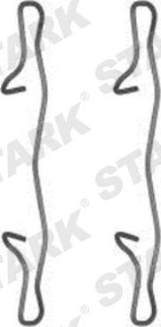 Stark SKAK-1120010 - Комплект принадлежности, дискови накладки vvparts.bg