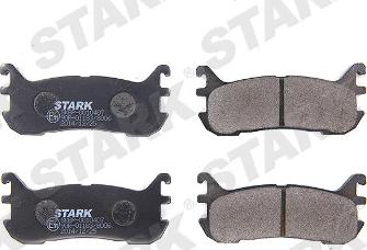 Stark SKBP-0010407 - Комплект спирачно феродо, дискови спирачки vvparts.bg
