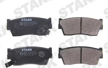 Stark SKBP-0010436 - Комплект спирачно феродо, дискови спирачки vvparts.bg