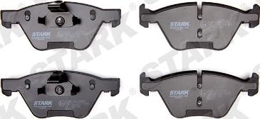 Stark SKBP-0010045 - Комплект спирачно феродо, дискови спирачки vvparts.bg