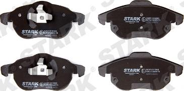 Stark SKBP-0010043 - Комплект спирачно феродо, дискови спирачки vvparts.bg