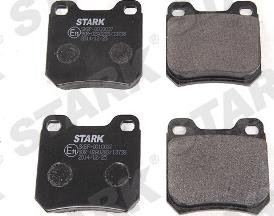 Stark SKBP-0010037 - Комплект спирачно феродо, дискови спирачки vvparts.bg