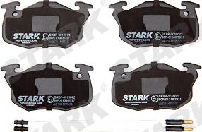 Stark SKBP-0010072 - Комплект спирачно феродо, дискови спирачки vvparts.bg