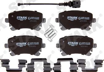 Stark SKBP-0010155 - Комплект спирачно феродо, дискови спирачки vvparts.bg