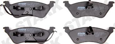 Stark SKBP-0010166 - Комплект спирачно феродо, дискови спирачки vvparts.bg