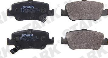 Stark SKBP-0010184 - Комплект спирачно феродо, дискови спирачки vvparts.bg