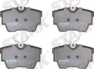 Stark SKBP-0010124 - Комплект спирачно феродо, дискови спирачки vvparts.bg