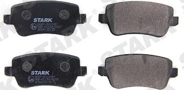 Stark SKBP-0010397 - Комплект спирачно феродо, дискови спирачки vvparts.bg