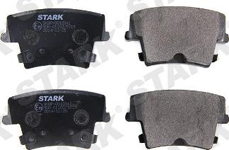 Stark SKBP-0010341 - Комплект спирачно феродо, дискови спирачки vvparts.bg