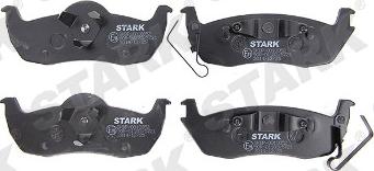 Stark SKBP-0010352 - Комплект спирачно феродо, дискови спирачки vvparts.bg