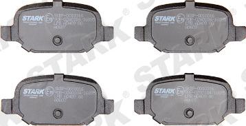 Stark SKBP-0010316 - Комплект спирачно феродо, дискови спирачки vvparts.bg