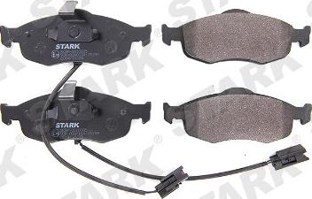 Stark SKBP-0010335 - Комплект спирачно феродо, дискови спирачки vvparts.bg