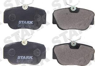 Stark SKBP-0010332 - Комплект спирачно феродо, дискови спирачки vvparts.bg