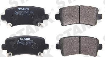 Stark SKBP-0010299 - Комплект спирачно феродо, дискови спирачки vvparts.bg