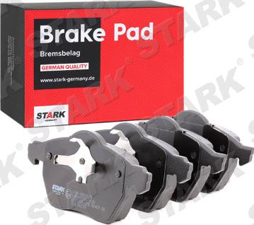 Stark SKBP-0011629 - Комплект спирачно феродо, дискови спирачки vvparts.bg