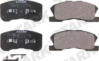 Stark SKBP-0011047 - Комплект спирачно феродо, дискови спирачки vvparts.bg