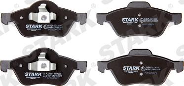 Stark SKBP-0011035 - Комплект спирачно феродо, дискови спирачки vvparts.bg