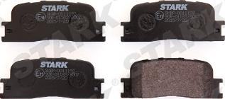 Stark SKBP-0011192 - Комплект спирачно феродо, дискови спирачки vvparts.bg